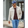 COOFANDY Men Crew Neck Knit Sweaters Lightweight Knitted Sweaters Long Sleeve Pullover Sweater Casual Dress Sweater(Brown)