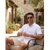 COOFANDY Men’s Casual Cotton Linen Shorts Elastic Waist Drawstring Shorts Summer Beach Vacation(Beige)