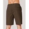 COOFANDY Men’s Casual Shorts 9 Inch Flat Front Lightweight Summer Beach Vacation Shorts with 4 Pockets(Brown)