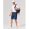 COOFANDY Men’s Casual Shorts 9 Inch Flat Front Lightweight Summer Beach Vacation Shorts with 4 Pockets(Navy)