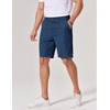COOFANDY Men’s Casual Shorts 9 Inch Flat Front Lightweight Summer Beach Vacation Shorts with 4 Pockets(Navy)