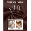 COOFANDY Men’s Cotton Linen Pants [Relaxed Fit] Casual Drawstring Dress Pants Beach Summer Lightweight Trousers(Coffee)