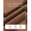 COOFANDY Mens Polo Shirt Casual Short Sleeve Textured Knit Button Polo T-Shirts Summer Vacation Stretchy Golf Shirts(Brown)