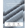 COOFANDY Mens Polo Shirt Casual Short Sleeve Textured Knit Button Polo T-Shirts Summer Vacation Stretchy Golf Shirts(Gray Blue)