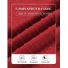 COOFANDY Mens Polo Shirt Casual Short Sleeve Textured Knit Button Polo T-Shirts Summer Vacation Stretchy Golf Shirts(Red)