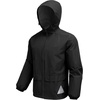 COOFANDY Men’s Rain Suit 2 Piece Waterproof Breathable Rain Gear Lightweight Rain Jacket Pants Rainwear Suit(Black)