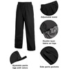 COOFANDY Men’s Rain Suit 2 Piece Waterproof Breathable Rain Gear Lightweight Rain Jacket Pants Rainwear Suit(Blue/Black)