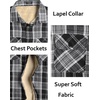 COOFANDY Men’s Sherpa Lined Flannel Shirt Jacket Long Sleeve Button Up Fleece Plaid Shirts(Black)