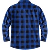 COOFANDY Men’s Sherpa Lined Flannel Shirt Jacket Long Sleeve Button Up Fleece Plaid Shirts(Blue/Black)