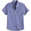 COOFANDY Men’s Short Sleeve Oxford Shirt Casual Button Down Shirts Summer Untucked Dress Shirt with Pocket(Deep Blue)