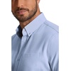 COOFANDY Men’s Short Sleeve Oxford Shirt Casual Button Down Shirts Summer Untucked Dress Shirt with Pocket(Light Blue)