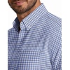 COOFANDY Men’s Short Sleeve Oxford Shirt Casual Button Down Shirts Summer Untucked Dress Shirt with Pocket(Light Blue Plaid)