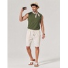COOFANDY Men’s Sleeveless Shirts Cotton Workout Tank Tops Muscle Cut Off Shirt Summer Beach Casual Washed Tee(Army Green)