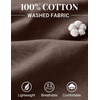 COOFANDY Men’s Sleeveless Shirts Cotton Workout Tank Tops Muscle Cut Off Shirt Summer Beach Casual Washed Tee(Brown)