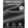 COOFANDY Men’s Sleeveless Shirts Cotton Workout Tank Tops Muscle Cut Off Shirt Summer Beach Casual Washed Tee(Dark Gray)