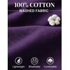 COOFANDY Men’s Sleeveless Shirts Cotton Workout Tank Tops Muscle Cut Off Shirt Summer Beach Casual Washed Tee(Purple)