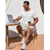 COOFANDY Men’s T Shirt Short Sleeve Crew Neck T-Shirt Casual Summer Classic Basic Tee Shirts(01-white)
