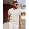COOFANDY Mens T Shirts V Neck 100% Cotton Short Sleeve Casual Summer Vintage Tee Shirt(White)