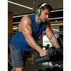 COOFANDY Mens Workout Tank Tops Cotton Cut Off Sleeveless Muscle Shirts Gym Athletic Running T Shirt(Royal Blue)