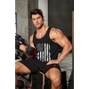 COOFANDY Men’s Workout Tank Tops Pack Dry Fit Sleeveless Running Shirts Gym Muscle Bodybuilding T Shirts(American Flag Black)