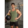 COOFANDY Men’s Workout Tank Tops Pack Dry Fit Sleeveless Running Shirts Gym Muscle Bodybuilding T Shirts(Army Green)