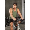 COOFANDY Men’s Workout Tank Tops Pack Dry Fit Sleeveless Running Shirts Gym Muscle Bodybuilding T Shirts(Army Green)