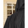 COOFANDY Rain Ponchos for Adults Full Zip Lightweight Rain Jackets Waterproof Packable Raincoats with Hood Hiking Camping(Black)