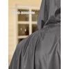 COOFANDY Rain Ponchos for Adults Full Zip Lightweight Rain Jackets Waterproof Packable Raincoats with Hood Hiking Camping(Dark Grey)