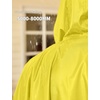 COOFANDY Rain Ponchos for Adults Full Zip Lightweight Rain Jackets Waterproof Packable Raincoats with Hood Hiking Camping(Mid Yellow)