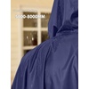 COOFANDY Rain Ponchos for Adults Full Zip Lightweight Rain Jackets Waterproof Packable Raincoats with Hood Hiking Camping(Navy Blue)