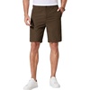 COOFANDY Men’s Casual Shorts 9 Inch Flat Front Lightweight Summer Beach Vacation Shorts with 4 Pockets(Brown)