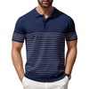Navy Blue (Grey Stripes)