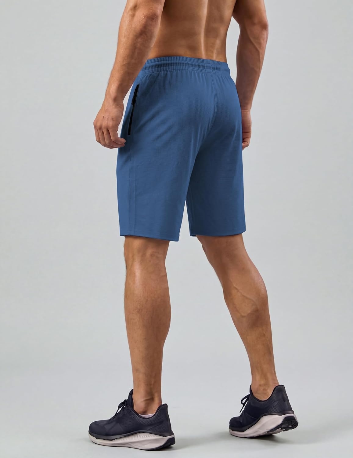 image:imageCOOFANDY Mens Gym Workout Shorts Quick Dry Athletic LooseFit Lightweight Running Shorts with Zipper PocketsDark Blue