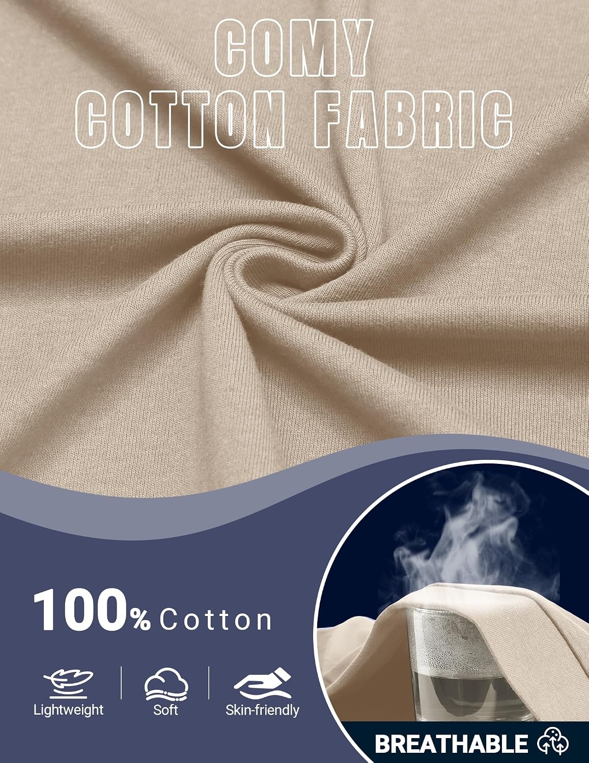 image:imageCOOFANDY Mens Polo Sweater Casual V Neck Summer Short Sleeve Beach Vacation Tops Cotton Collared Dress Work Golf SweaterBeige