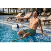 COOFANDY Men Swim Trunk with Compression Liner 2 in 1 Swimwear Bathing Suit Quick Dry Board Short(P Army Green Flower)