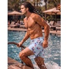 COOFANDY Men Swim Trunk with Compression Liner 2 in 1 Swimwear Bathing Suit Quick Dry Board Short(Print American Flag-3)