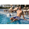 COOFANDY Men Swim Trunk with Compression Liner 2 in 1 Swimwear Bathing Suit Quick Dry Board Short(Print American Flag-4)