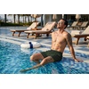 COOFANDY Men Swim Trunk with Compression Liner 2 in 1 Swimwear Bathing Suit Quick Dry Board Short(Printed Army Green)