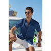 COOFANDY Men’s Button Down Shirt Short Sleeve Cotton Casual Summer Shirts Beach Vacation Linen Shirts for Men(Denim Blue)