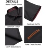 COOFANDY Men’s Cotton Casual Short Sleeve Button Down Shirt Plaid Collar Denim Work Shirts(B – Black – No Pocket)