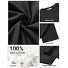 COOFANDY Men’s Cotton T-Shirts Oversized Shirt Short Sleeves Streetwear Loose Fit Summer Tee Tops Washed Basic Unisex Shirts(01- Black)