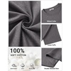 COOFANDY Men’s Cotton T-Shirts Oversized Shirt Short Sleeves Streetwear Loose Fit Summer Tee Tops Washed Basic Unisex Shirts(Dark Grey)