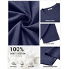 COOFANDY Men’s Cotton T-Shirts Oversized Shirt Short Sleeves Streetwear Loose Fit Summer Tee Tops Washed Basic Unisex Shirts(Navy Blue)