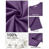 COOFANDY Men’s Cotton T-Shirts Oversized Shirt Short Sleeves Streetwear Loose Fit Summer Tee Tops Washed Basic Unisex Shirts(Purple)