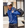 COOFANDY Men’s Hooded Sweatshirts Long Sleeve Casual Waffle Knit Pullover Hoodies with Kanga Pocket(Royal Blue)