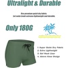 COOFANDY Mens Swim Trunks Swimwear Bathing Suit Swim Brief Square Leg Board Short S-3XL(1 – Army Green)