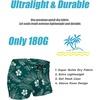 COOFANDY Mens Swim Trunks Swimwear Bathing Suit Swim Brief Square Leg Board Short S-3XL(1 – Army Green Flower)