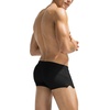 COOFANDY Mens Swim Trunks Swimwear Bathing Suit Swim Brief Square Leg Board Short S-3XL(1 – Black)