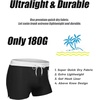 COOFANDY Mens Swim Trunks Swimwear Bathing Suit Swim Brief Square Leg Board Short S-3XL(1 – Black and White)