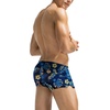 COOFANDY Mens Swim Trunks Swimwear Bathing Suit Swim Brief Square Leg Board Short S-3XL(1 – Blue Flower)